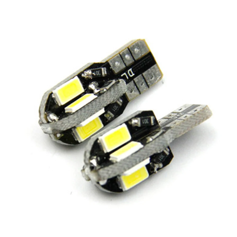 YSY 100pcs T10 5630 8 SMD White 5730 W5W 12V Car side wedge/License plate lamp bulb CANBUS.
YSY 100pcs T10 5630 8 SMD White 5730 W5W 12V Car side wedge/License plate lamp bulb CANBUS.
