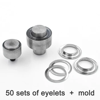 50sets Eyelets+1set molds Hand pressing button machine rivets Corn Color buttonholesMetal hole Eyelet tool Button machine mold
50sets Eyelets+1set molds Hand pressing button machine rivets Corn Color buttonholesMetal hole Eyelet tool Button machine mold