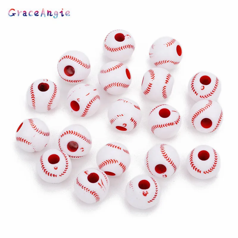 50pcs Baseball bead acrylic wholesale diy For Earrings bracelet accessories large 4mm hole diy jewelry bead charms Fit Baby Gift
50pcs Baseball bead acrylic wholesale diy For Earrings bracelet accessories large 4mm hole diy jewelry bead charms Fit Baby Gift