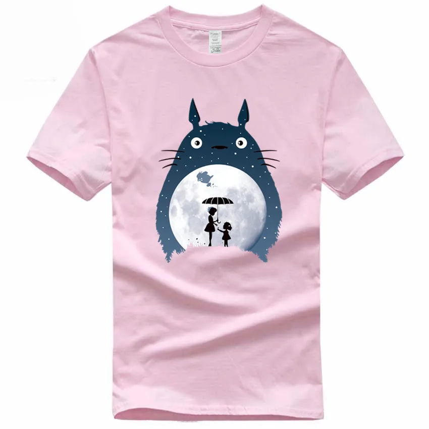 Hayao Miyazaki Totoro европейский размер 100% хлопок летняя повседневная футболка с круглым