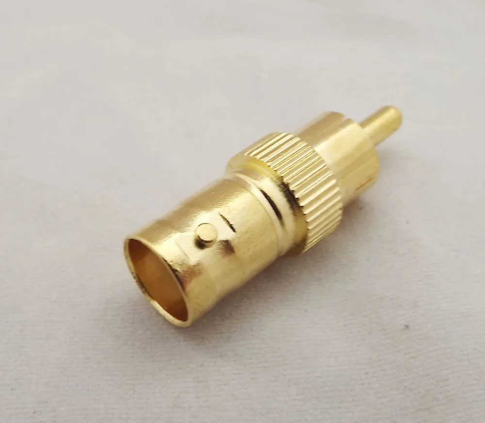 1pcs BNC Female Jack To RCA Male Plug Center CCTV F/M TV RF Adapter Connector Gold
1pcs BNC Female Jack To RCA Male Plug Center CCTV F/M TV RF Adapter Connector Gold