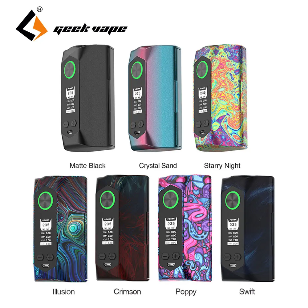 New 235W Geekvape Blade Mod with Aircraft Grade Material & 0.015s Fast Firing Speed No 18650 Battery Box Mod VS Geekvape Aegis
New 235W Geekvape Blade Mod with Aircraft Grade Material & 0.015s Fast Firing Speed No 18650 Battery Box Mod VS Geekvape Aegis