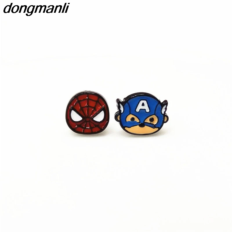 P321 dongmanli 1pairs fashion Movie cute cartoon Spiderman American Captain Fashion Earrings Women Jewelry Gifts
P321 dongmanli 1pairs fashion Movie cute cartoon Spiderman American Captain Fashion Earrings Women Jewelry Gifts