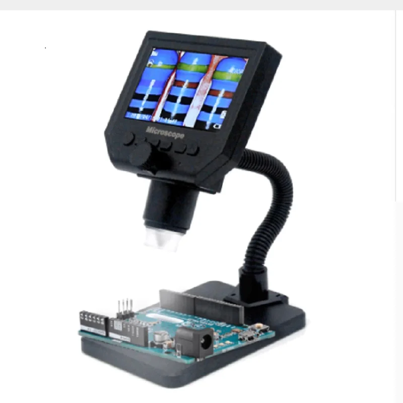 G600 600X HD 3.6MP 8 LEDs Portable LCD Digital Microscope 4.3" Electronic HD Video for PCB Motherboard Repair Dropshipping
G600 600X HD 3.6MP 8 LEDs Portable LCD Digital Microscope 4.3" Electronic HD Video for PCB Motherboard Repair Dropshipping
