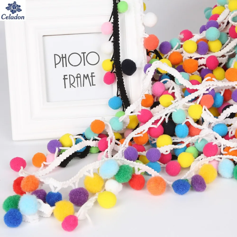 2 Yards 30MM Mix Color Pom Pom Lace Tassel Pompom Trim Balls Fringe Ribbon Apparel Fabric Cord DIY Craft Sewing Supplies
2 Yards 30MM Mix Color Pom Pom Lace Tassel Pompom Trim Balls Fringe Ribbon Apparel Fabric Cord DIY Craft Sewing Supplies