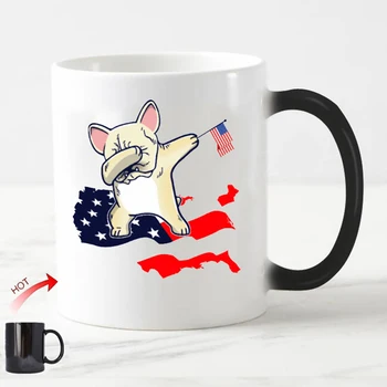 Funny Dabbing French Bulldog Dog on American Flag Magic Coffee Mug Heat Sensitive Color Changing Coffee Cup Ceramic Magical Mugs
Funny Dabbing French Bulldog Dog on American Flag Magic Coffee Mug Heat Sensitive Color Changing Coffee Cup Ceramic Magical Mugs
