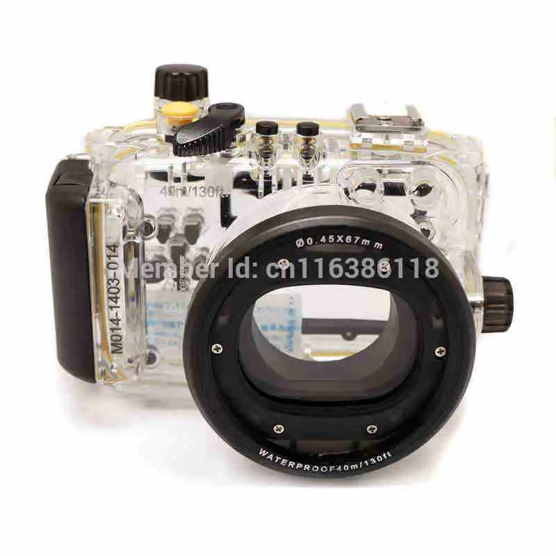 Mekon 40M 130ft Waterproof Underwater Housing Diving dive Camera Case for Canon S120 camera
Mekon 40M 130ft Waterproof Underwater Housing Diving dive Camera Case for Canon S120 camera