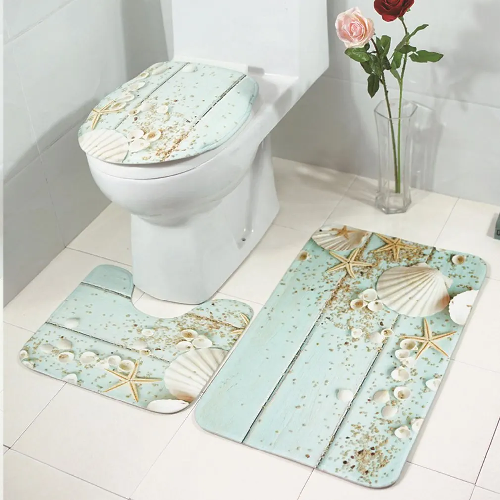 3Pcs Bathroom Carpet Household Non-slip Mat Lid Toilet Cover Bathroom Accessories Bath Mat Set
3Pcs Bathroom Carpet Household Non-slip Mat Lid Toilet Cover Bathroom Accessories Bath Mat Set
