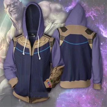Avengers: Infinity War Thanos Hoodie Sweatshirts Long Sleeve Zipper Men Hoodie Cosplay Sweatshirt Jacket
Avengers: Infinity War Thanos Hoodie Sweatshirts Long Sleeve Zipper Men Hoodie Cosplay Sweatshirt Jacket