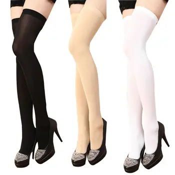 Women Autumn Solid Color Skinny Thigh High Over The Knee Stockings Cosplay Stretchy Elastic Top Long Socks Footed Lingerie W77
Women Autumn Solid Color Skinny Thigh High Over The Knee Stockings Cosplay Stretchy Elastic Top Long Socks Footed Lingerie W77