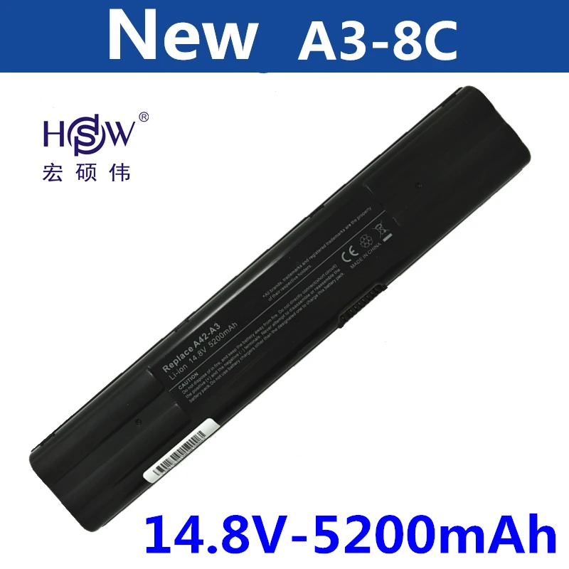 HSW ноутбук Батарея для ASUS A3E A3G A3H A3N A6 A6E A6F A6G A6J A7 G1S Z91 Z92 Z9100 A42-A3 A42-A6 A7Gb A7G G2P G2K G2Pc