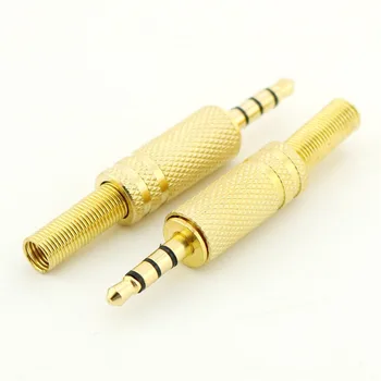 5x Gold Plated 3.5mm 1/8" 4 Pole 4 Way TRRS Stereo Male Plug Audio Connector Adapter Soldering Connector
5x Gold Plated 3.5mm 1/8" 4 Pole 4 Way TRRS Stereo Male Plug Audio Connector Adapter Soldering Connector