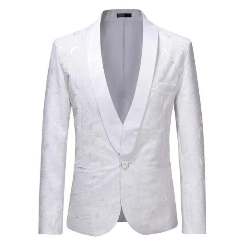 European and American style fashion jacquard men's wedding dress single western shirt men's suit jacket
European and American style fashion jacquard men's wedding dress single western shirt men's suit jacket