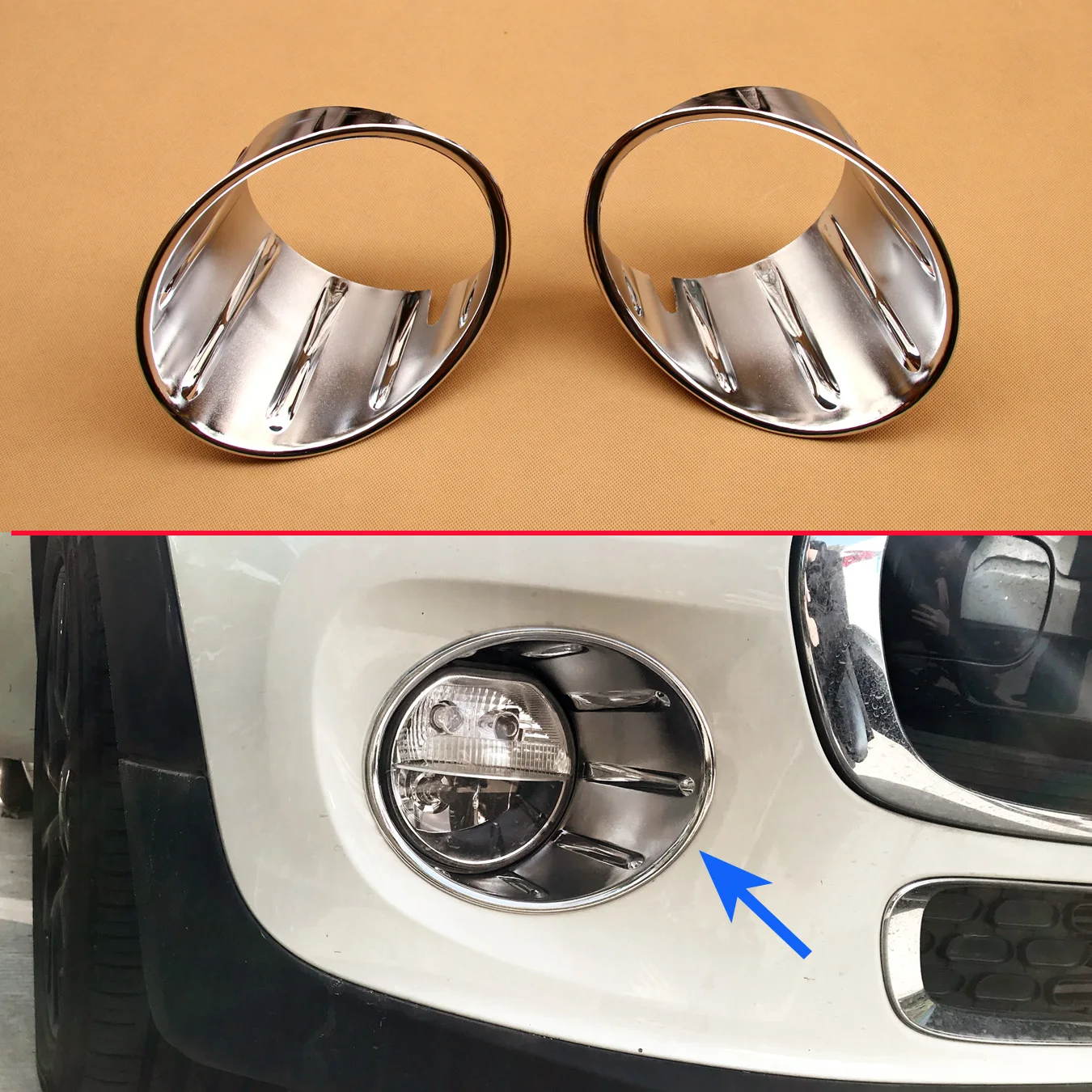 Chrome Fog Light Cover Ring For Mini Cooper F55 F56 F57 Hatchback 3-Door 5-Door Convertible Fog Lamp Surrounds Accessories Combo
Chrome Fog Light Cover Ring For Mini Cooper F55 F56 F57 Hatchback 3-Door 5-Door Convertible Fog Lamp Surrounds Accessories Combo