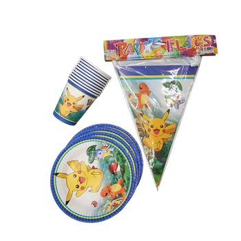 30pcs pokemon theme party including plate, flag, cup for kids birthday party decoration friends party
30pcs pokemon theme party including plate, flag, cup for kids birthday party decoration friends party
