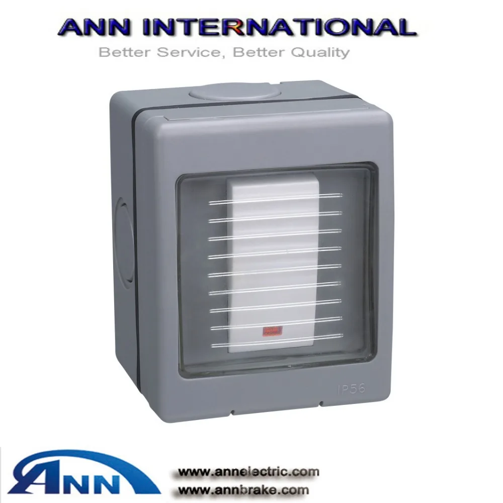 AT130switch weather protected switches, Waterproof switches,one gang one way with neon, IP56
AT130switch weather protected switches, Waterproof switches,one gang one way with neon, IP56