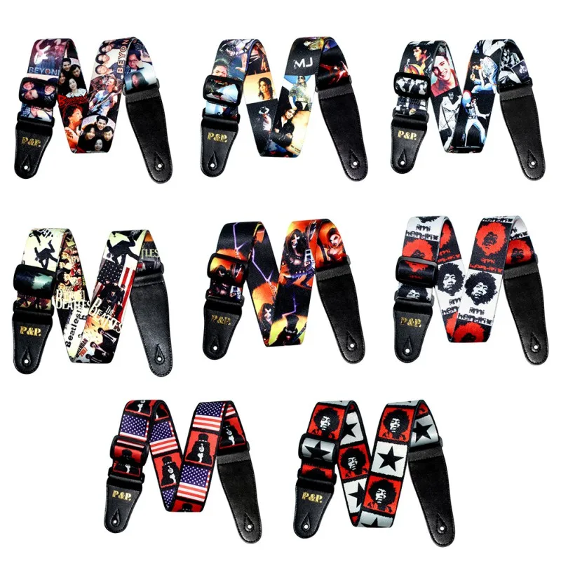 Professional Guitar Strap Adjustable Shoulder Strap Printing Polyester With Music String Instrument Accessories
Professional Guitar Strap Adjustable Shoulder Strap Printing Polyester With Music String Instrument Accessories
