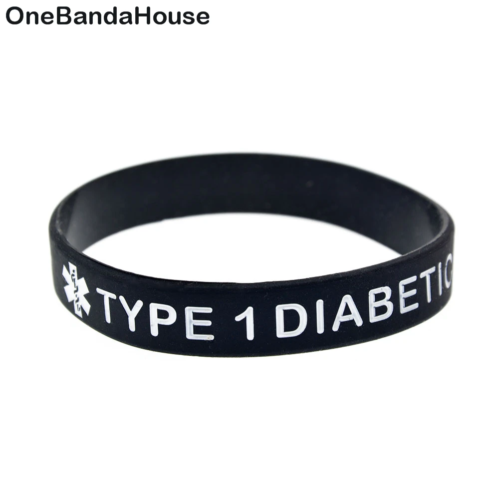 OneBandaHouse 50PCS/Lot Medical Alert Bracelet Type 1 Diabetic Silicone Wristband No Gender Hand Jewelry
OneBandaHouse 50PCS/Lot Medical Alert Bracelet Type 1 Diabetic Silicone Wristband No Gender Hand Jewelry