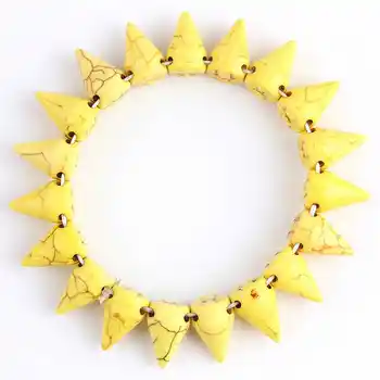 SUNYIK 1Lot (5Pc) Yellow Howlite Stone Stud Rivet Spike Bead Bracelet Bangle Wristband
SUNYIK 1Lot (5Pc) Yellow Howlite Stone Stud Rivet Spike Bead Bracelet Bangle Wristband