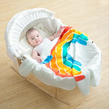 1pc Rainbow Printed Baby Blankets Swaddle Wrap Cute Soft Blanket Newborn Fashion Bathing Towels DIY Infant Kids Photography Prop
1pc Rainbow Printed Baby Blankets Swaddle Wrap Cute Soft Blanket Newborn Fashion Bathing Towels DIY Infant Kids Photography Prop