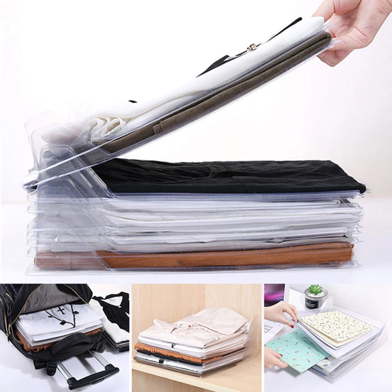 10Ps Practical Clothes Organizer Creative Fast Clothes Fold Board Travel Backpack T-shirt Document Home Cabinet Closet Organizer
10Ps Practical Clothes Organizer Creative Fast Clothes Fold Board Travel Backpack T-shirt Document Home Cabinet Closet Organizer