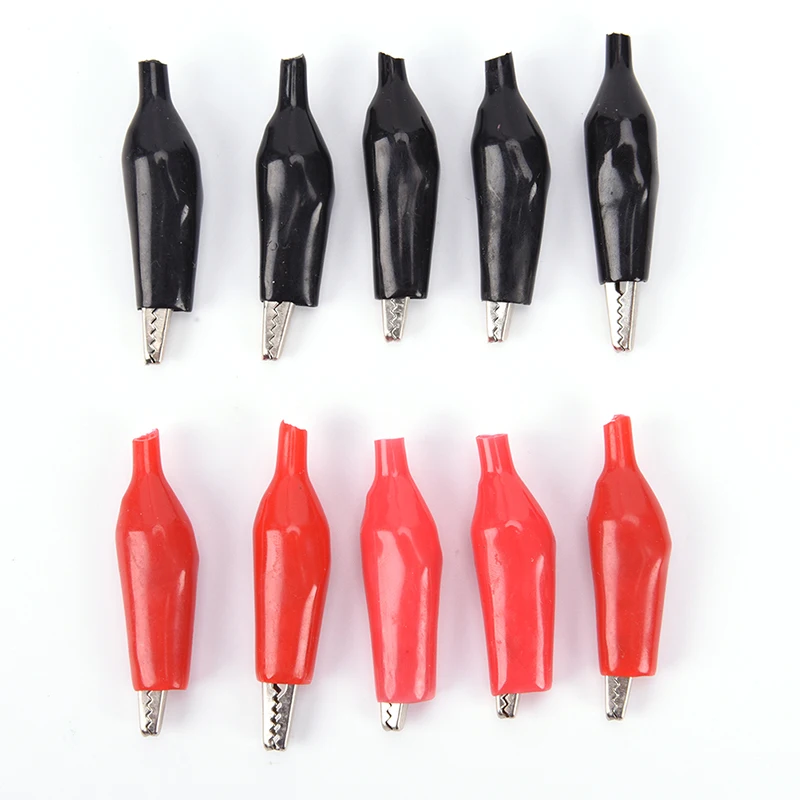 10Pcs/ lots 28 35 45mm Lead colorful small crocodile clip small Insulation Boot Metal Alligator Clip Electric Test Color random
10Pcs/ lots 28 35 45mm Lead colorful small crocodile clip small Insulation Boot Metal Alligator Clip Electric Test Color random