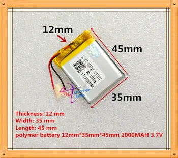 best battery brand Free shipping 3.7 V lithium polymer battery 2000 mah 123545 speakers navigator Mobile DVD
best battery brand Free shipping 3.7 V lithium polymer battery 2000 mah 123545 speakers navigator Mobile DVD