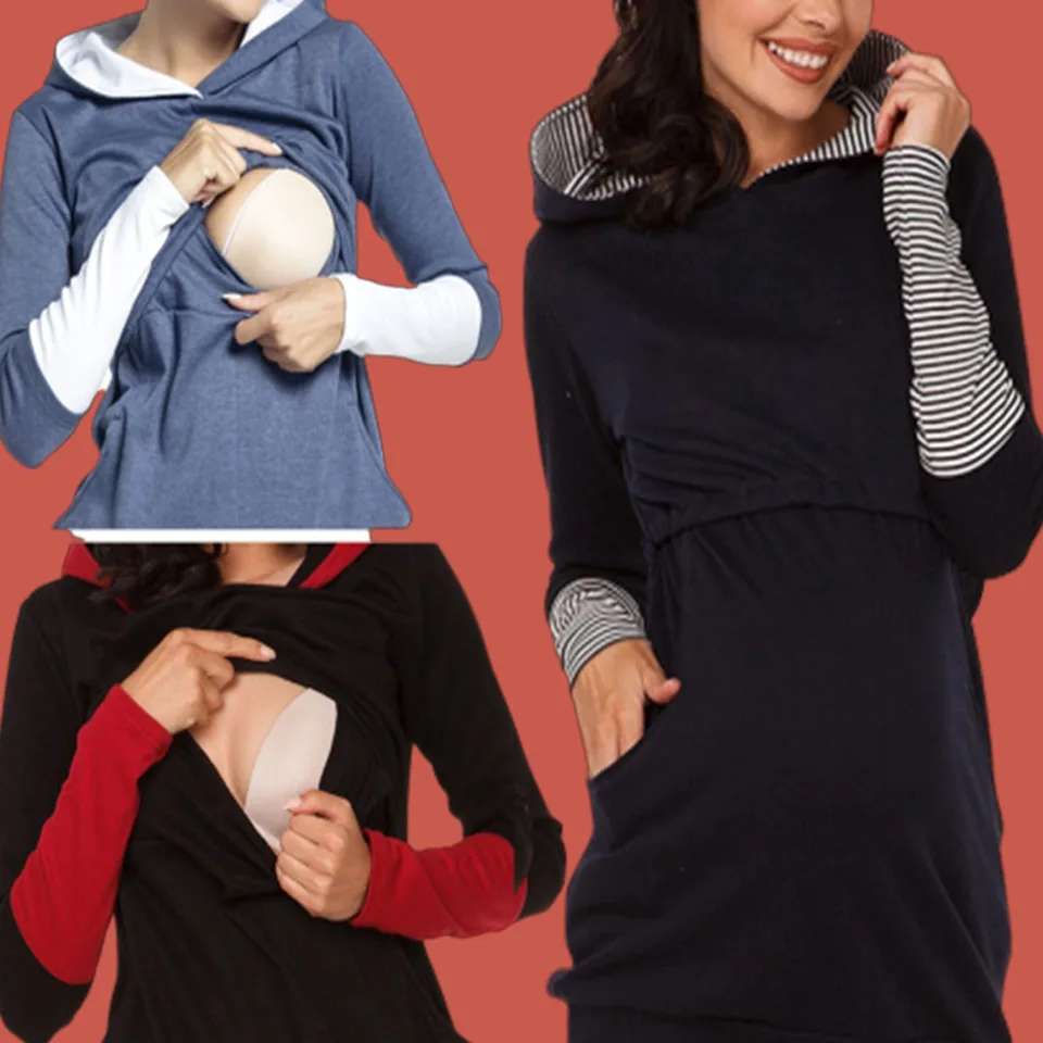 Pregnant Winter Breastfeeding Clothes Maternity Hoodie Poleron Mujer 2019 Kangaroo Pocket Hoodie Women Long Sleeve Warm Gravidas
Pregnant Winter Breastfeeding Clothes Maternity Hoodie Poleron Mujer 2019 Kangaroo Pocket Hoodie Women Long Sleeve Warm Gravidas