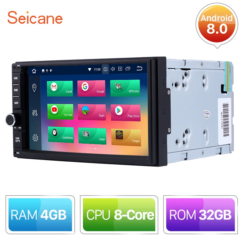 Seicane 7" 2 Din Universal Android 8.0 8-core Car GPS Radio Unit Player Navi for NISSAN QASHQAI X-TRAIL PAL
Seicane 7" 2 Din Universal Android 8.0 8-core Car GPS Radio Unit Player Navi for NISSAN QASHQAI X-TRAIL PAL