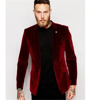2 Pcs(Jacket+Pants) Burgundy Velvet Men Wedding Suits Shawl Lapel Groomsmen Groom Tuxedos Mens Tuxedo Wedding Prom Suits
2 Pcs(Jacket+Pants) Burgundy Velvet Men Wedding Suits Shawl Lapel Groomsmen Groom Tuxedos Mens Tuxedo Wedding Prom Suits