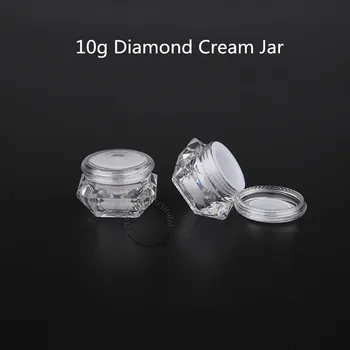 50pcs/lot Empty Plastic Diamond 10g Cream Jar Refillable Bottle 10ml Cosmetic Container Packaging Small Eye Cream Pot Refillable
50pcs/lot Empty Plastic Diamond 10g Cream Jar Refillable Bottle 10ml Cosmetic Container Packaging Small Eye Cream Pot Refillable