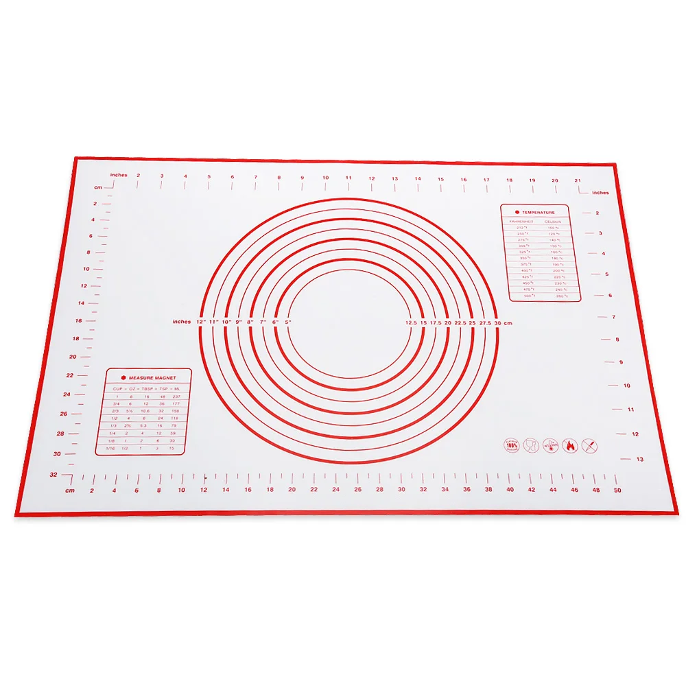 Baking Sheet Rolling Dough Pastry Cakes Bakeware Liner Silicone Heat Resistance Mat Paste Flour Table Pad Kitchen Cooking Tools
Baking Sheet Rolling Dough Pastry Cakes Bakeware Liner Silicone Heat Resistance Mat Paste Flour Table Pad Kitchen Cooking Tools