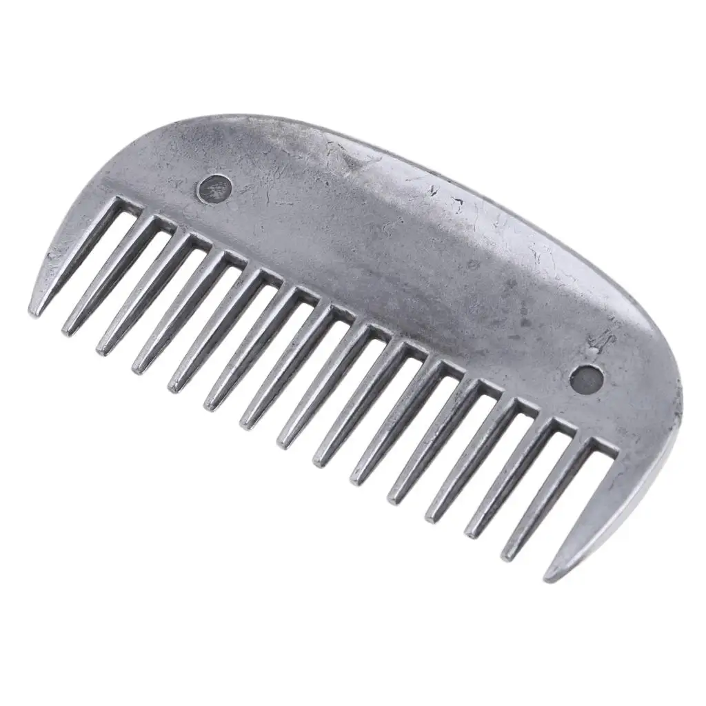 8x4cm Heavy Duty Metal Stainless Steel Curry Comb Brush Horse Pony Mane Tail Body Hairy Curry Cleaning Tool