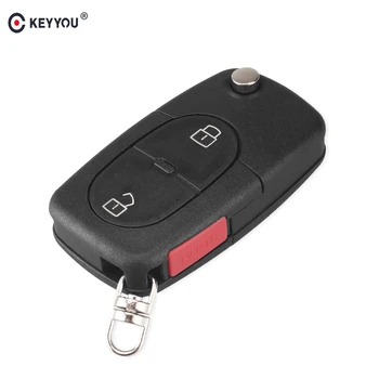 KEYYOU Folding Flip 2 + 1 Panic Car Remote Key Shell For Audi A3 A4 S4 3 Button Uncut Blade Fob Case Replacement
KEYYOU Folding Flip 2 + 1 Panic Car Remote Key Shell For Audi A3 A4 S4 3 Button Uncut Blade Fob Case Replacement