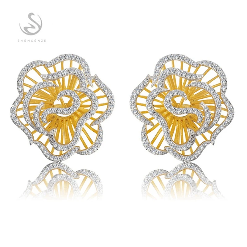 Eulonvan flower big 925 sterling silver jewelry Engagement Wedding earrings for Noble Generous women White Cubic Zirconia S-3793
Eulonvan flower big 925 sterling silver jewelry Engagement Wedding earrings for Noble Generous women White Cubic Zirconia S-3793