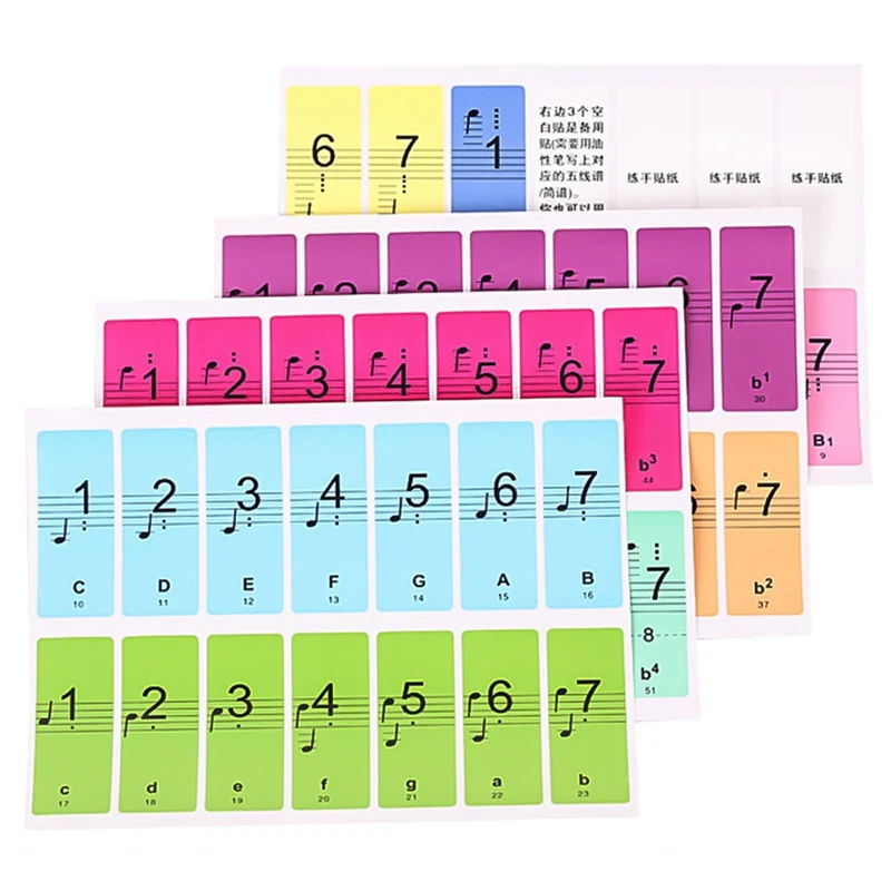 4PCS 88 Keys Piano Keyboard Sound Name Stickers Piano Keyboard 61Keys Electronic Keyboard 88Keys Stickers Music Decal Label Note
4PCS 88 Keys Piano Keyboard Sound Name Stickers Piano Keyboard 61Keys Electronic Keyboard 88Keys Stickers Music Decal Label Note
