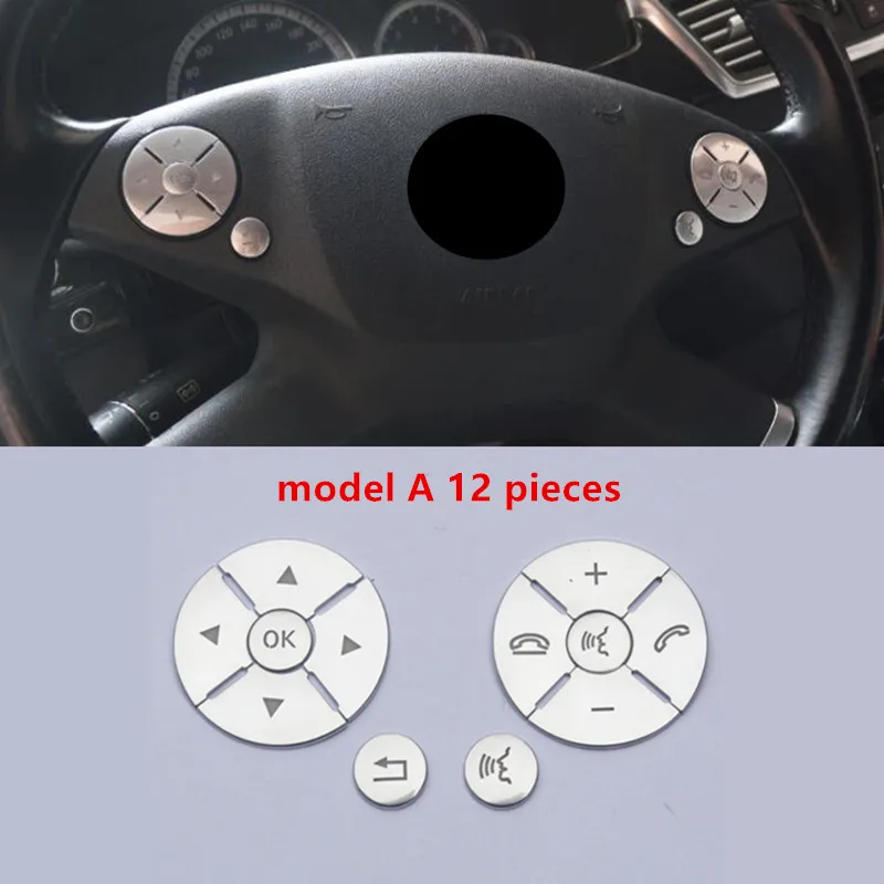 Chrome ABS Steering Wheel Buttons Sequins Decoration Cover Trim For Mercedes Benz ML GL CLS SLK GLK E C S R Class
Chrome ABS Steering Wheel Buttons Sequins Decoration Cover Trim For Mercedes Benz ML GL CLS SLK GLK E C S R Class