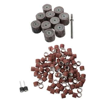 12 x 14 x 3mm 120-Grit Brush Grinding Tool Flap Wheel (10 Pieces) & 100pc 1/2 Inch Sanding Bands Kit With 2 Sanding Drum Mandr
12 x 14 x 3mm 120-Grit Brush Grinding Tool Flap Wheel (10 Pieces) & 100pc 1/2 Inch Sanding Bands Kit With 2 Sanding Drum Mandr