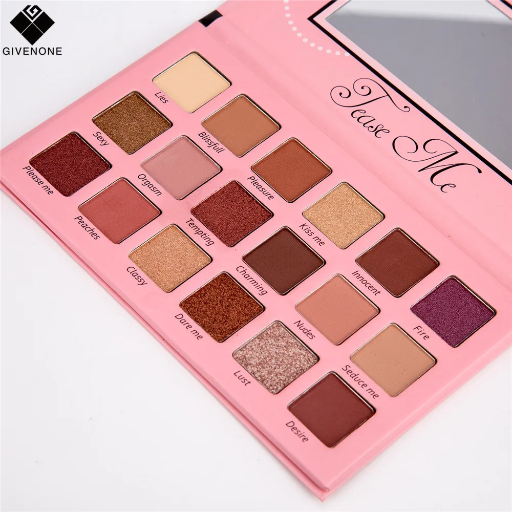 GIVENONE 18 Colors Glitter Matte Eyeshadow Palette Brighten Long-Lasting Natural Waterproof Eye Shadow Palette Easy To Makeup
GIVENONE 18 Colors Glitter Matte Eyeshadow Palette Brighten Long-Lasting Natural Waterproof Eye Shadow Palette Easy To Makeup
