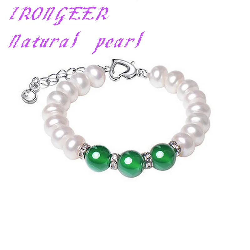 Genuine Fashion luxury pearl bracelet For women 8-9mm Perfect Natural Pearl Natural green Bracelet birthday gift Free shipping
Genuine Fashion luxury pearl bracelet For women 8-9mm Perfect Natural Pearl Natural green Bracelet birthday gift Free shipping