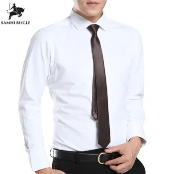 Men's Breathable Dress Shirts Slim Fit Long Sleeve Shirt 2019 New Casual Button High Quality Formal Shirts for Business Man
Men's Breathable Dress Shirts Slim Fit Long Sleeve Shirt 2019 New Casual Button High Quality Formal Shirts for Business Man