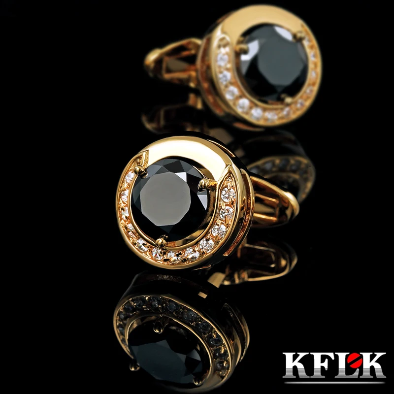 KFLK Jewelry fashion shirt cufflinks for mens Brand cuff button Gold-color cuff link High Quality Black abotoadura guests
KFLK Jewelry fashion shirt cufflinks for mens Brand cuff button Gold-color cuff link High Quality Black abotoadura guests