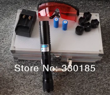 Super Powerful Blue Laser Pointer 450nm 500W 500000m Adjustable burning match Light Cigarette Absolutely Real Hunting+Glasses
Super Powerful Blue Laser Pointer 450nm 500W 500000m Adjustable burning match Light Cigarette Absolutely Real Hunting+Glasses