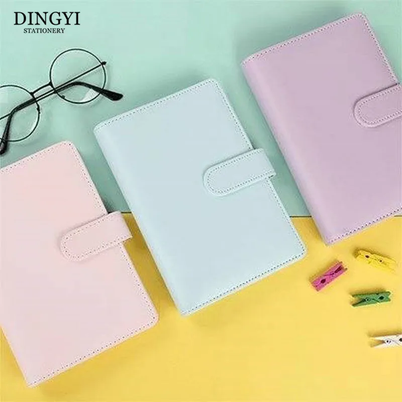 Бумажная книга DINGYI Макарон из искусственной кожи A5 A6 спиральная хлопковая