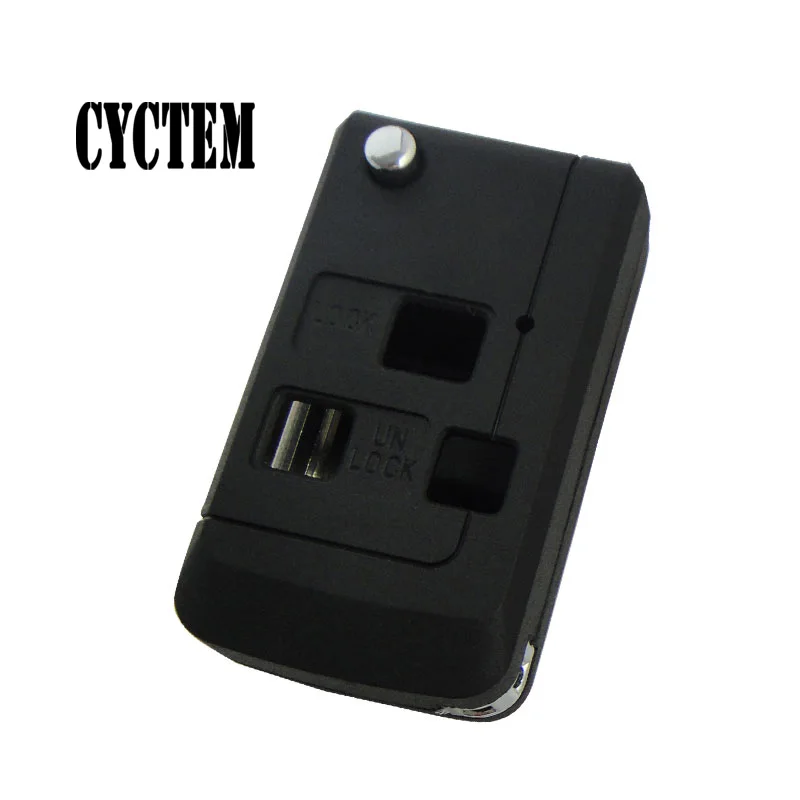 CYCTEM Toy43 Uncut Blade Car Key Cover 3 Buttons Folding Modified Remote Key Shell Blank Fob Case Fit For Toyota Camry
CYCTEM Toy43 Uncut Blade Car Key Cover 3 Buttons Folding Modified Remote Key Shell Blank Fob Case Fit For Toyota Camry