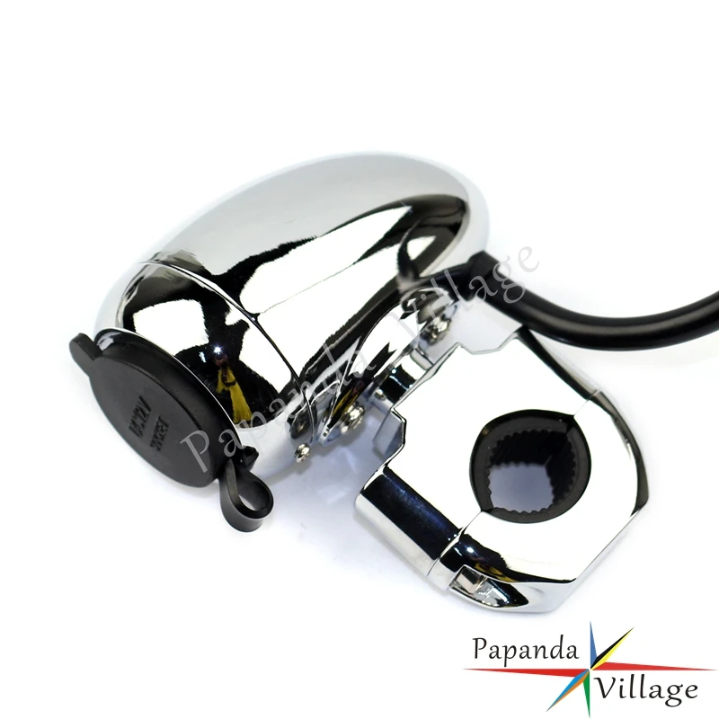 Papanda Motorbike Chrome 1" 7/8" Handlebar Electrical Power Point with Cigarette Lighter for ATV Scooter Motorcycle
Papanda Motorbike Chrome 1" 7/8" Handlebar Electrical Power Point with Cigarette Lighter for ATV Scooter Motorcycle