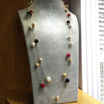 Multi Layers Colorful Beads Chain Long Necklaces & Pendants New Trendy Jewelry Sweater Necklace Party Dress Accessories Gift
Multi Layers Colorful Beads Chain Long Necklaces & Pendants New Trendy Jewelry Sweater Necklace Party Dress Accessories Gift