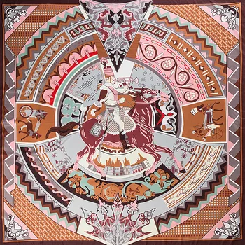 POBING 100% Twill Silk Scarf Women Horse Knight Print Square Scarves Big Bandana Kerchief Hijab Scarf Female Head Scarf Foulard
POBING 100% Twill Silk Scarf Women Horse Knight Print Square Scarves Big Bandana Kerchief Hijab Scarf Female Head Scarf Foulard