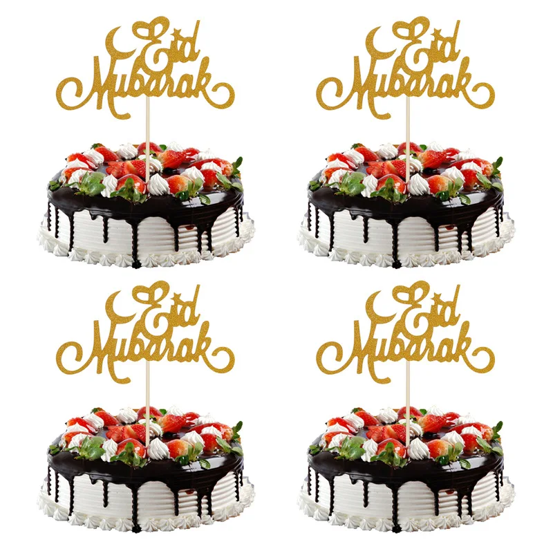 5pcs Cake Toppers Eid Mubarak Wedding Baby Shower Birthday Party Ramadan Decor Gold Black Cupcake Topper Muslim Baking
5pcs Cake Toppers Eid Mubarak Wedding Baby Shower Birthday Party Ramadan Decor Gold Black Cupcake Topper Muslim Baking