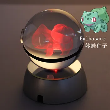 50-80mm Crystal Pokemon Ball Design Bulbasaur With Led Base For Baby Birthday Gift
50-80mm Crystal Pokemon Ball Design Bulbasaur With Led Base For Baby Birthday Gift